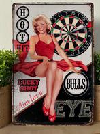 Metalen reclamebord Darts, Verzamelen, Ophalen of Verzenden, Nieuw, Reclamebord