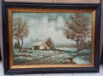 Schilderij winterlandschap, Ophalen