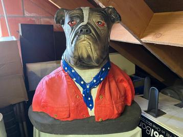 Bulldog in plaaster jaren ‘90 beschikbaar voor biedingen