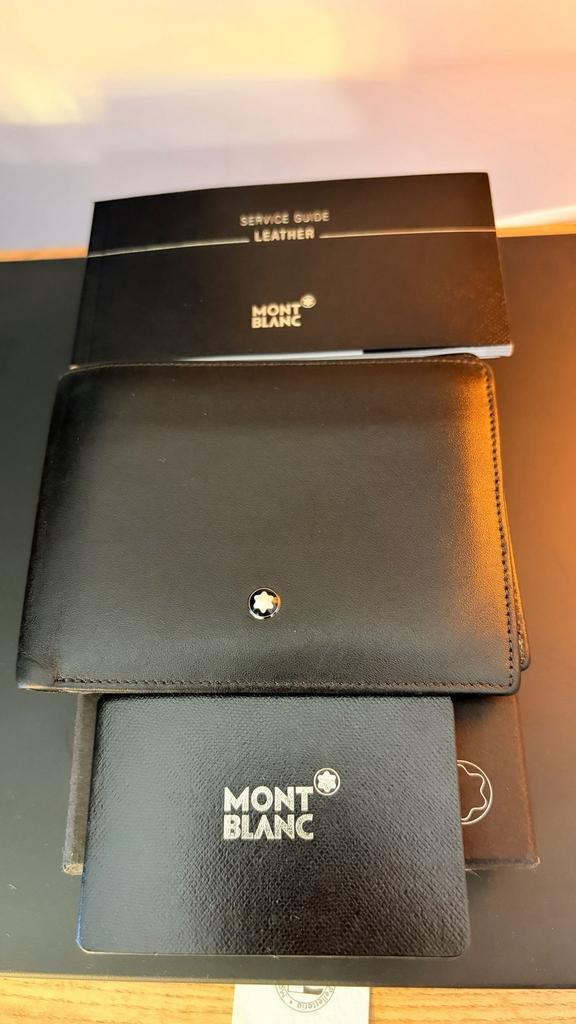 Monblanc Meisterstuck portemonnee, Handtassen en Accessoires, Portemonnees, Zo goed als nieuw, Overige merken, Zwart, Leder, Ophalen