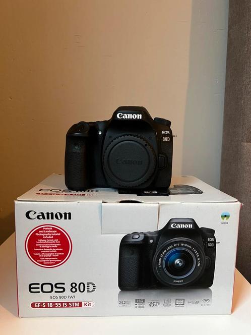Canon 80D + Canon Ef-s 10-18 mm + 22-55 mm+50mm 1.8+ flitste, Audio, Tv en Foto, Fotocamera's Digitaal, Gebruikt, Canon