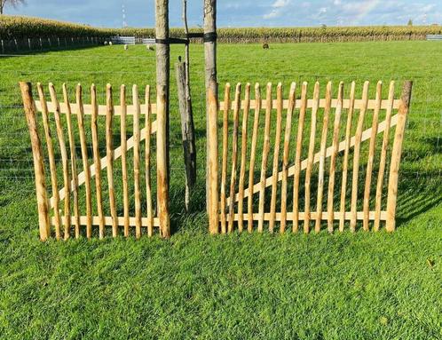 kastanje hekwerk en poortjes, Dieren en Toebehoren, Schapen, Geiten en Varkens