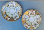 2 intens vergulde Giokusei Kutani borden, Antiek en Kunst, Ophalen of Verzenden