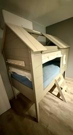 Boomhut bed vipac, Ophalen, 85 tot 100 cm, Zo goed als nieuw, Hoogslaper of Stapelbed