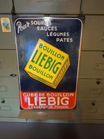 Ancienne plaque email bouillon liebig tp vilv 40/6/1951, Collections, Marques & Objets publicitaires, Comme neuf, Enlèvement ou Envoi