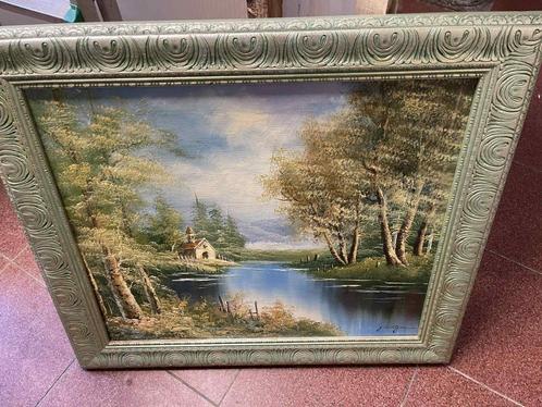 Mooi handgeschilderd schilderij gesigneerd, Antiek en Kunst, Kunst | Schilderijen | Klassiek, Ophalen