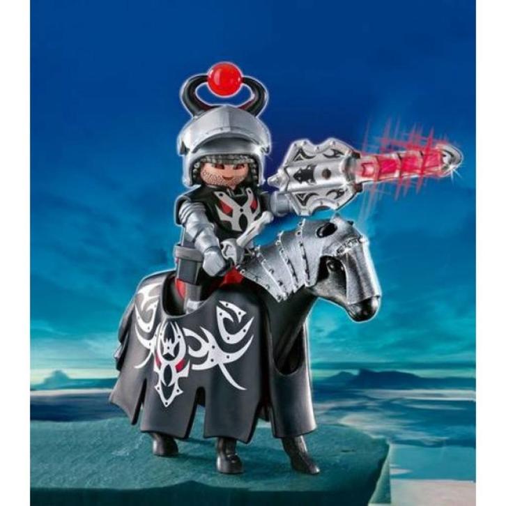 Playmobil Zwarte Drakenridder met LED lans – Set 4841:, Kinderen en Baby's, Speelgoed | Playmobil, Zo goed als nieuw, Complete set