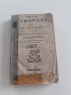1828 landmaete  boekje, Enlèvement ou Envoi