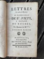 Livre ancien. Lettres variées de Melle de Saint Filts, Ophalen of Verzenden, Gebruikt