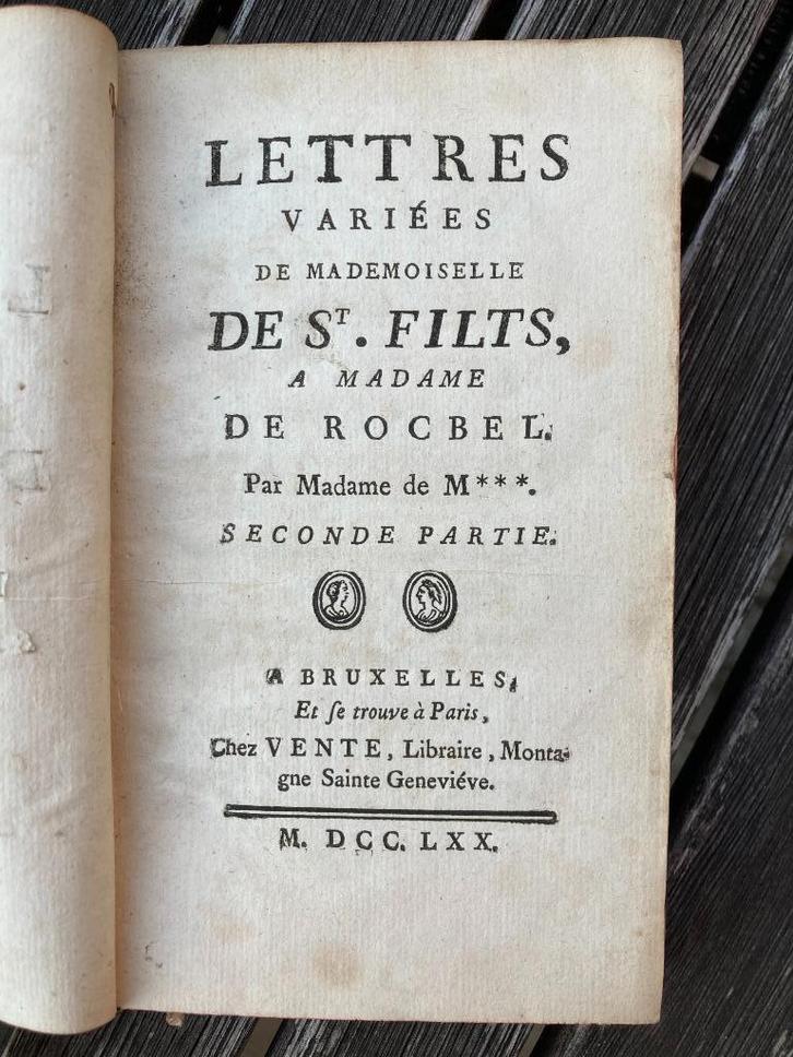 Livre ancien. Lettres variées de Melle de Saint Filts, Verzamelen, Overige Verzamelen, Gebruikt, Ophalen of Verzenden