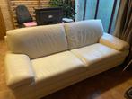 Leren zetel beige, zit zeer goed, Ophalen, Driepersoons, Rechte bank, Leer
