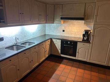 Eikenhouten keuken te koop, Huis en Inrichting, Keuken | Complete keukens, Ophalen, Gebruikt, Hoekkeuken, Hout