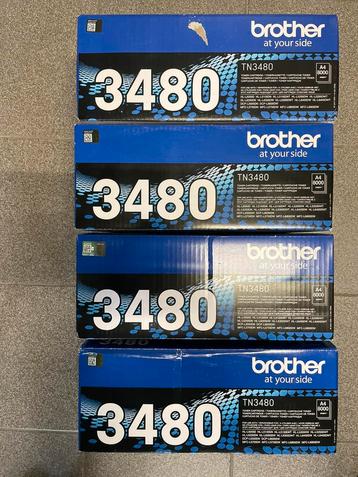 Brother TN-3480 toner zwart origineel 4stuks beschikbaar voor biedingen