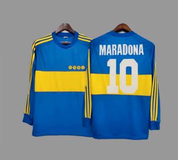Vintage Maradona-trui van Boca Juniors. Nummer 10, XL. beschikbaar voor biedingen