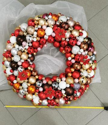 Grote luxe kerstkrans tafeldecoratie beschikbaar voor biedingen