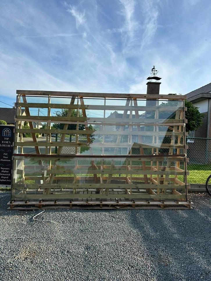 Extra groot dubbel glas met geluidsfolie., Doe-het-zelf en Bouw, Glas en Ramen, Nieuw, Gevelraam of Ruit, 160 cm of meer, 160 cm of meer