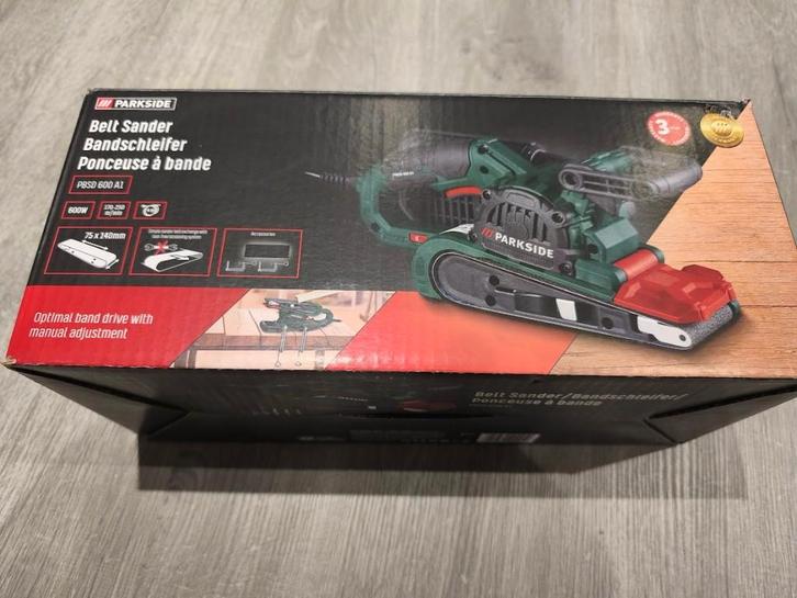 PONCEUSE A BANDE PARKSIDE, Bricolage & Construction, Outillage | Ponceuses, Neuf, 600 à 1200 watts, Enlèvement