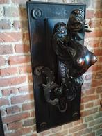 Houtsculpture ,oud muurornament , decoratief o, Ophalen, Zo goed als nieuw