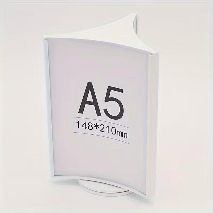 A5 Driezijdige Roterende Display Standaard voor Menu's, Articles professionnels, Horeca | Autre, Enlèvement ou Envoi