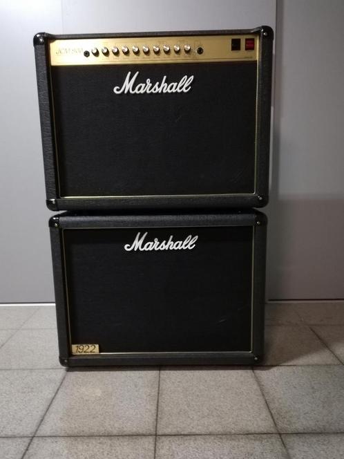Marshall 900 JCM + luidspreker + flightcase, Muziek en Instrumenten, Versterkers | Bas en Gitaar, Zo goed als nieuw, Gitaar, 100 watt of meer