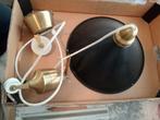 Katrol hanglamp zwart/koper, Ophalen, Gebruikt, Metaal