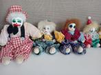 pierrot popjes in procelein en mobiel pierrot, Verzamelen, Poppen, Ophalen