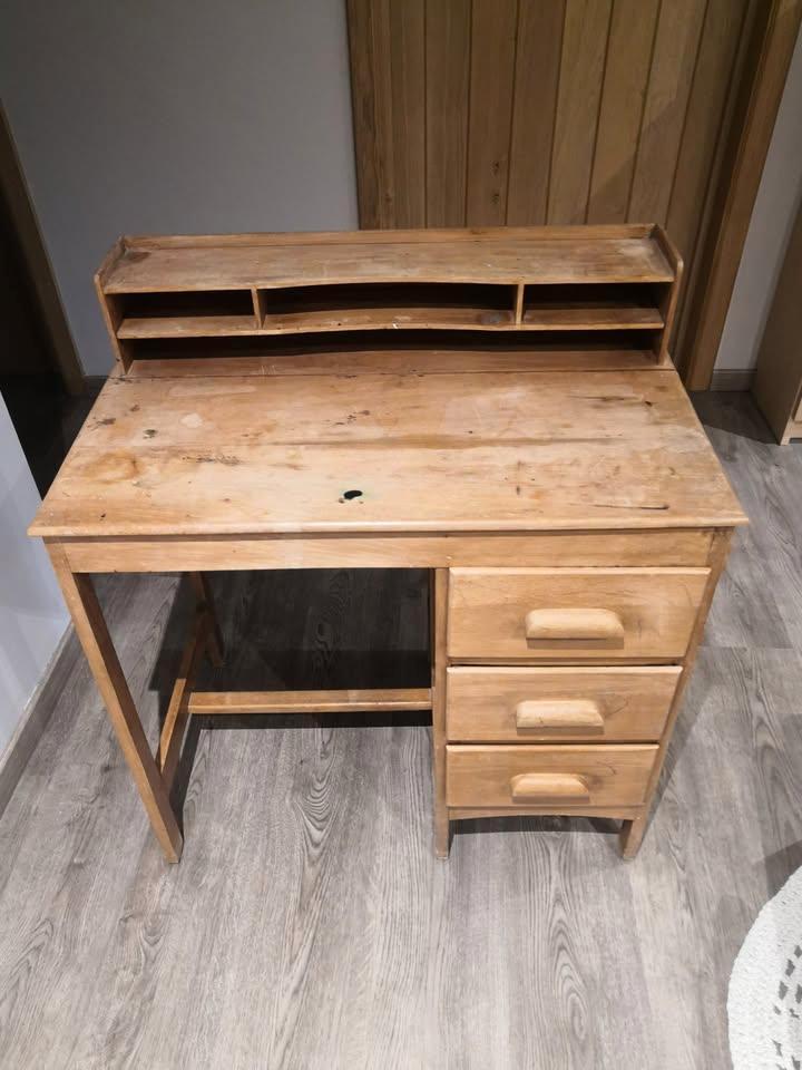 Bureau enfant en chêne, Huis en Inrichting, Bureaus, Gebruikt, Bureau, Ophalen