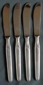 SBS SOLINGEN 4x couteaux de table en métal argenté 21,7 cm c, Utilisé, Envoi
