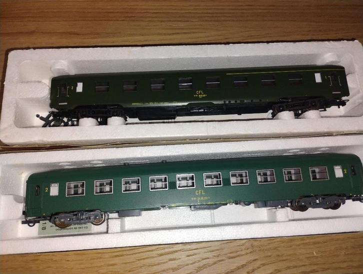 H0 CFL Roco UIC-Y B9 + Lima CFL DEV A3B5 Ep.III, Hobby en Vrije tijd, Modeltreinen | H0, Zo goed als nieuw, Wagon, Gelijkstroom of Wisselstroom