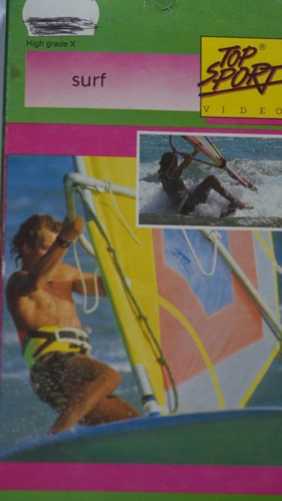 VHS  Top Sport  Video  -  Surf  -  60 minuten  -  Agfa, Cd's en Dvd's, VHS | Film, Nieuw in verpakking, Actie en Avontuur, Alle leeftijden