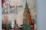 Lot de trois cadres  New-York en toile comme neufs, Huis en Inrichting, Woonaccessoires | Lijsten, Minder dan 50 cm, Kunststof