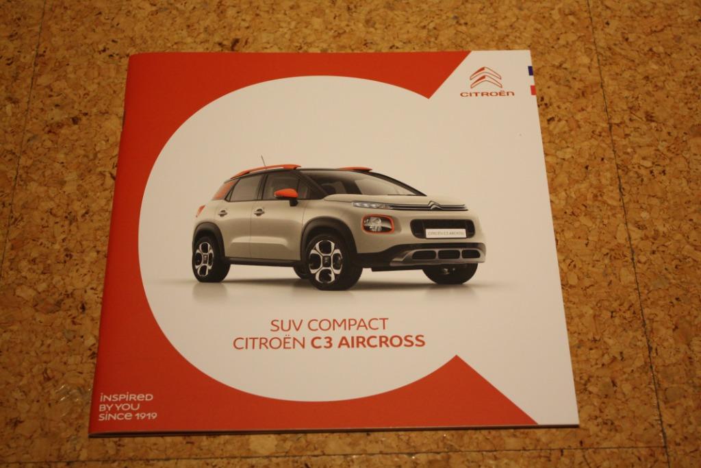Citroën C3/C3 Aircross/C4 Cactus/C5 Aircross 2019 brochure, Ophalen of Verzenden, Zo goed als nieuw, Folder