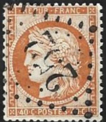 1 Postzegel Frankrijk 1870 Ceres  Goden beschikbaar voor biedingen