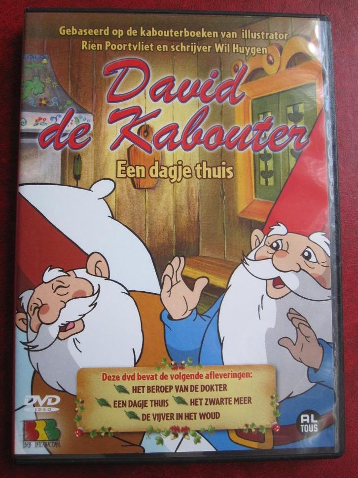 David de kabouter Een dagje thuis, Cd's en Dvd's, Dvd's | Tekenfilms en Animatie, Zo goed als nieuw, Europees, Tekenfilm, Alle leeftijden