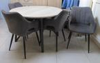 Nieuwe ronde tafel met 4 stoelen, Huis en Inrichting, Tafels | Eettafels, Ophalen, Nieuw