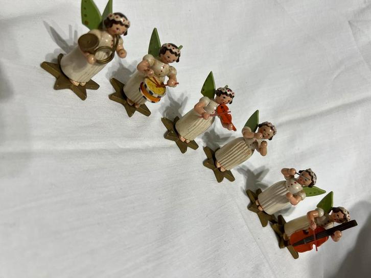 Lot de 6 figurines d’Erzgebirge, Verzamelen, Beelden en Beeldjes, Zo goed als nieuw, Ophalen