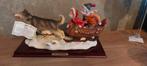 Beeld met sleehond kerst winter, Ophalen, Nieuw