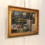Grand miroir ancien avec cadre en noyer doré 86 x 72, Antiquités & Art, Rectangulaire, 50 à 100 cm, Enlèvement, Moins de 100 cm