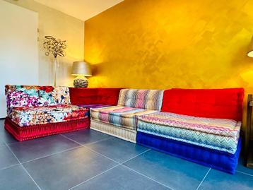 Roche Bobois Paris Mah Jong Missoni Home fabrics sofa zetel