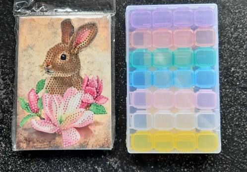 Diamont painting starters kit - wenskaart + opbergdoos, Hobby en Vrije tijd, Knutselen, Nieuw, Knutselwerk, Ophalen of Verzenden
