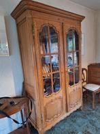 sierlijke eiken vintage meubels vitrinekast Louis XV stijl, Antiek en Kunst, Ophalen