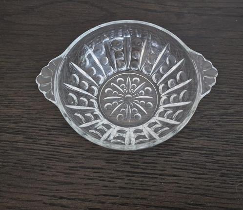 Set van 11 vintage Franse glazen schaaltjes, Antiek en Kunst, Antiek | Glaswerk en Kristal, Ophalen of Verzenden
