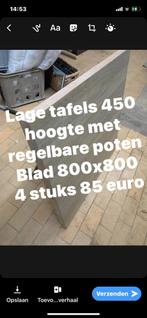 lage heel stevige tafels, Huis en Inrichting, Tafels | Bijzettafels, Ophalen, Gebruikt