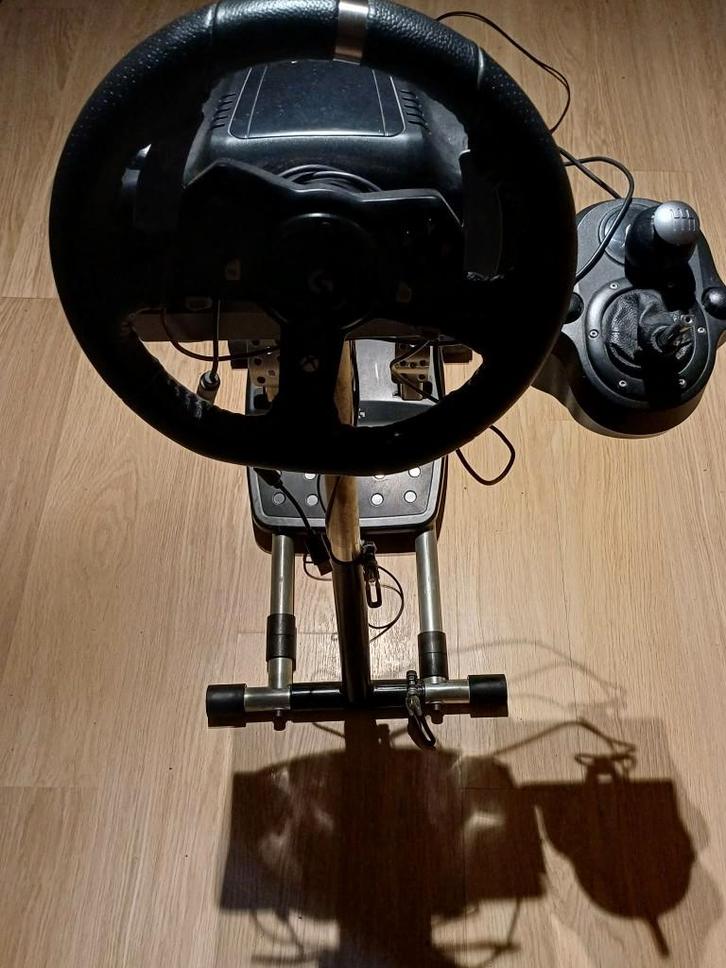 Logitech g920 met wheel stand pro met shifter, Games en Spelcomputers, Spelcomputers | Xbox | Accessoires, Zo goed als nieuw, Ophalen