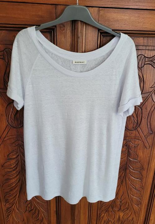 Zeer fijne t-shirt merk Repeat, S...als nieuw, Kleding | Dames, T-shirts, Zo goed als nieuw, Maat 36 (S), Grijs, Ophalen of Verzenden
