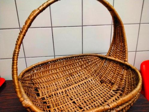 GRAND PANIER EN OSIER, Huis en Inrichting, Woonaccessoires | Schalen en Manden, Gebruikt, Mand, Ovaal, Riet, Ophalen