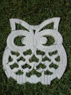 gietijzeren wandfronton uil deel wit, Tuin en Terras, Ophalen, Nieuw