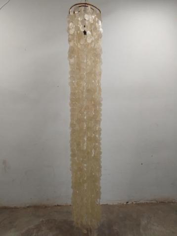 XXL vintage parelmoeren lampenkap/mobiel/windgong jaren ‘70 beschikbaar voor biedingen