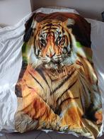 Housse de couette Tiger Profile, Maison & Meubles, Enlèvement ou Envoi, Housse de couette, Comme neuf, Blanc