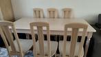 Eiken eettafel 6 personen met stoel, Huis en Inrichting, Complete eetkamers, Ophalen, Zo goed als nieuw